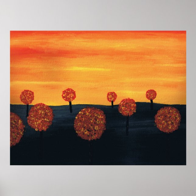 Poster Campo de Árvores (Frente)