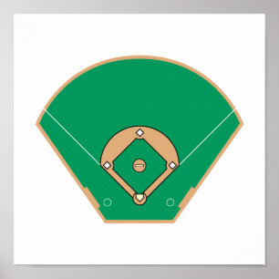 Poster Campo de basebol