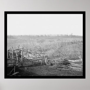 Póster Campo de batalha 1861 do funcionamento de Bull