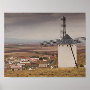 Poster Campo de Criptana, antiga moinhos de vento La Manc