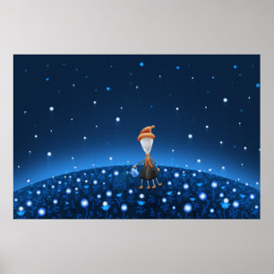 Póster Campo de estrela