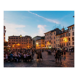 Póster Campo de Fiori Roma Poster Perfeito | Sunset