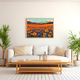 Poster Campo de Flores Silvestres de Namaqualand