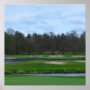 Póster Campo de golfe desafiante