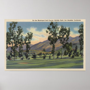 Póster Campo de golfe municipal em Griffith Park