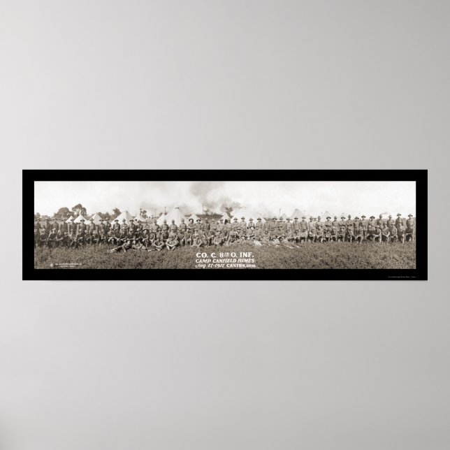 Póster Campo De Infância Cantão OH Foto 1917 (Frente)