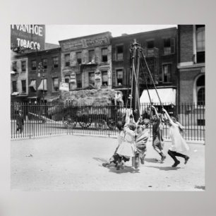Póster Campo de jogos de NYC: 1910