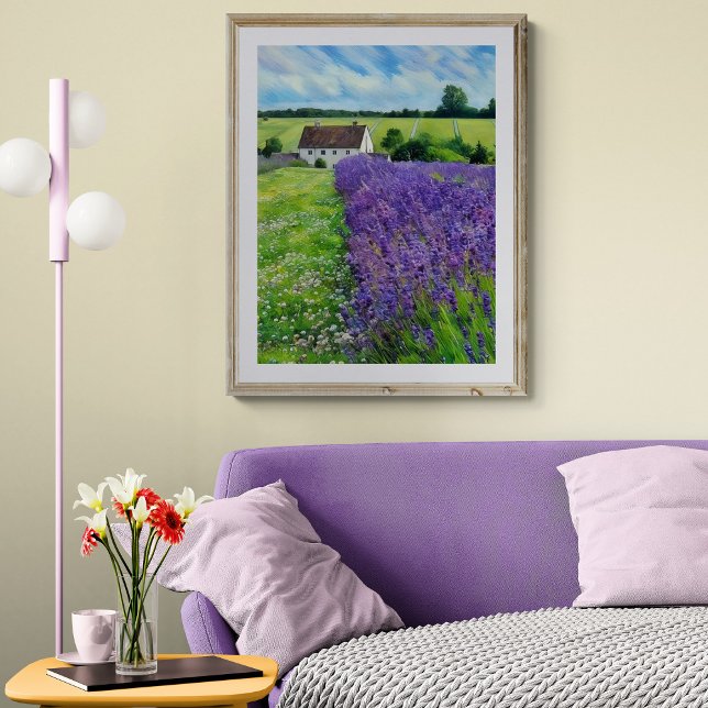 Póster Campo de lavanda serenidade (Criador carregado)