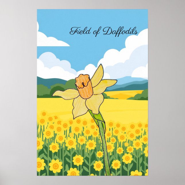 Poster Campo de Narcisos (Frente)