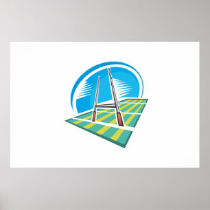 Poster Campo de Rugby