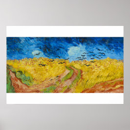 Poster Campo de Trigo com Corvos