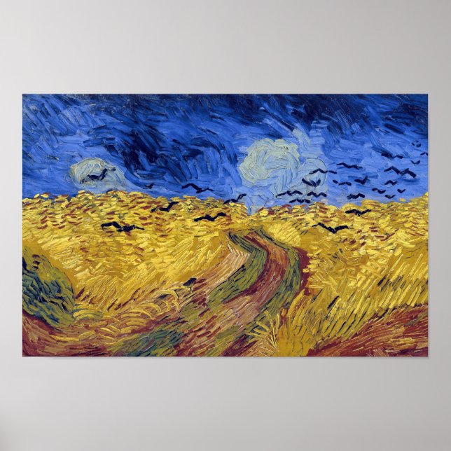 Poster Campo de Trigo com Corvos | Van Gogh | (Frente)