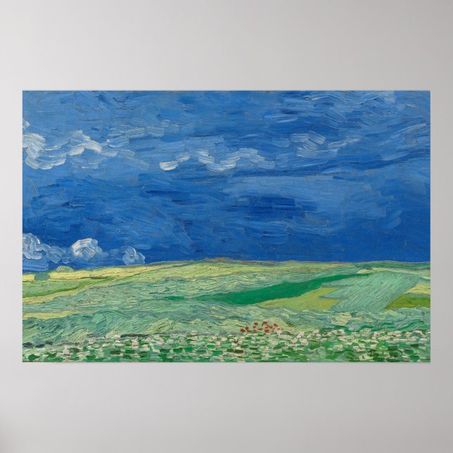 Poster Campo de Trigo Sob Trovoadas (Frente)