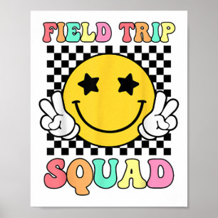 Poster Campo de Tropa de Campo de Groovy Day Hippie Smile