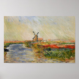 Poster Campo de Tulip de Monet na Holanda