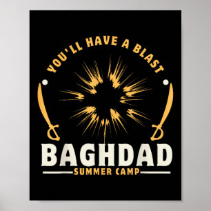 Poster Campo de Verão de Bagdade Vítimas da Guerra do Ira