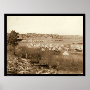 Poster Campo do General Brook perto de Pine Ridge SD 1891