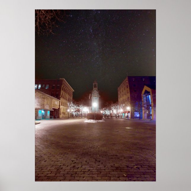 Póster Campo estelar da praça central (Frente)