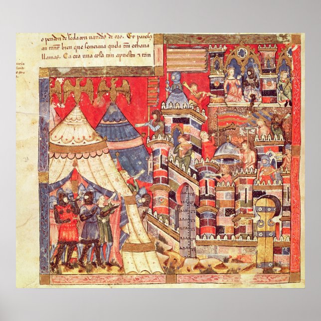 Póster Campo grego e Cidade de Troia (Frente)