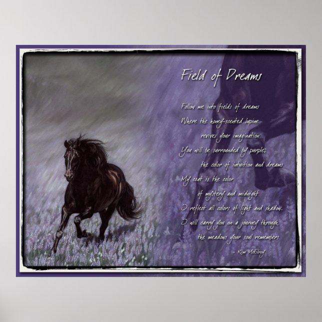 Póster Campo Inspiracional de Sonhos (Frente)