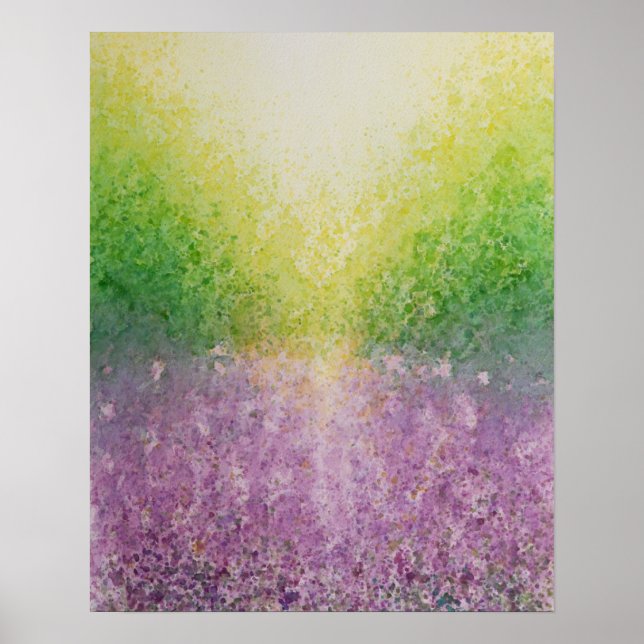 Póster campo lavanda (Frente)
