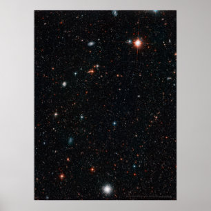 Poster Campo Profundo de Hubble 18x24 (18x24)