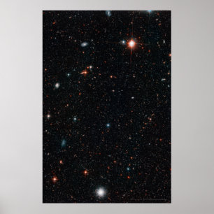 Poster Campo Profundo de Hubble 20x30 (16x24)