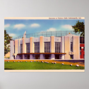 Poster Campo velho da vitória de Indianapolis Indiana