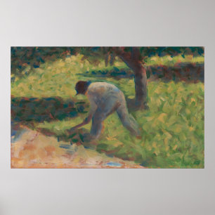 Poster Camponês com Hoe