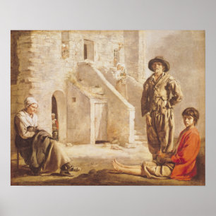 Póster Camponeses Dirigidos ao Parlamento, c.1641