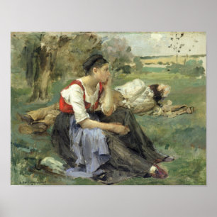 Poster Camponeses em Repouso, 1877