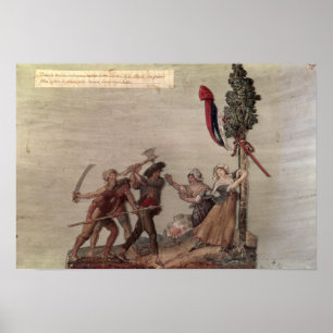Póster Camponeses fanáticos na guerra de Chouan