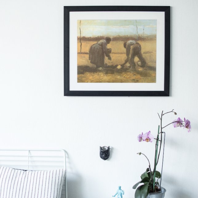 Póster Camponeses plantando batatas por Vincent van Gogh (Criador carregado)