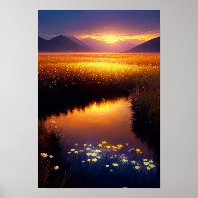 Poster Campos de Grama de Ouro (Frente)