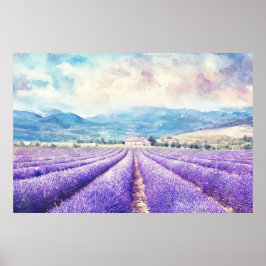Poster Campos de lavanda lindos