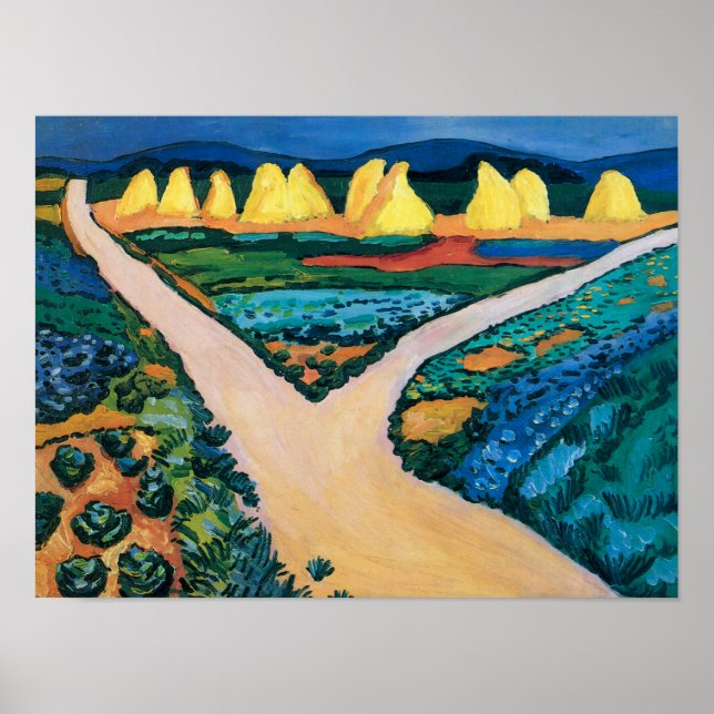 Poster Campos de Legumes | Auguste Macke | (Frente)