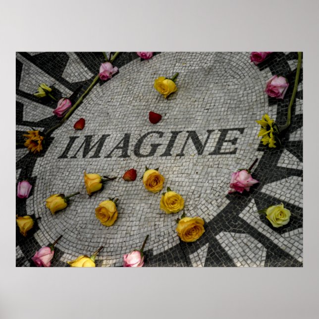 Póster Campos de Morango no Central Park (Frente)