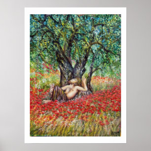 POSTER CAMPOS DE PÃO, OLIVEIRA E PAPOULA