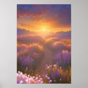 Poster Campos de Sonhos Liláticos