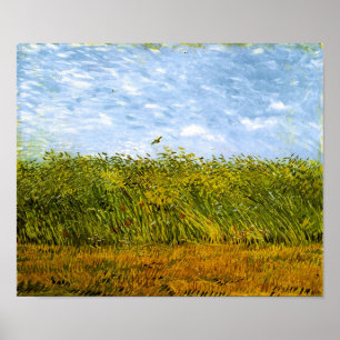 Póster Campos de trigo com Lark Van Gogh Bice Art