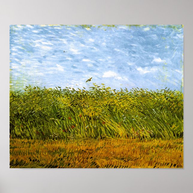 Póster Campos de trigo com Lark Van Gogh Bice Art (Frente)