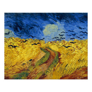 Póster Campos de Trigo de Van Gogh pintura impressionista