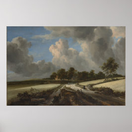 Poster Campos de trigo por Jacob van Ruisdael Art Impress