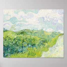 Poster Campos de Trigo Verde, Auvers (1890) por Vincent V