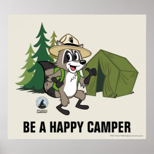 Poster Campout americano do rick   da guarda florestal