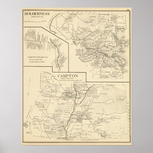 Póster Campton, Holderness (Frente)