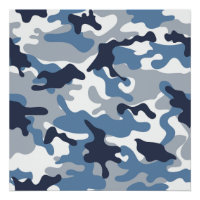 Camuflagem azul e branca