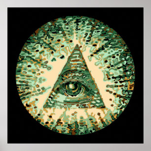 Póster Camuflagem legal e original Illuminati