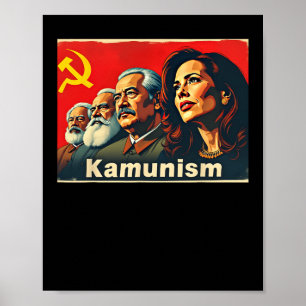 Poster Camunismo Admirável Comrade Commie La Harris 2024