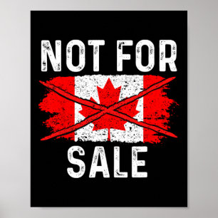 Poster Canadá 51º Estado Não Está À Venda 2025 Trump Retr